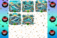 Family Cruise Clipart Bundle 14 Tropical Vacation PNG Product Image 3