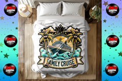Family Cruise Clipart Bundle 14 Tropical Vacation PNG Product Image 7