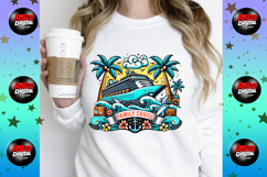 Family Cruise Clipart Bundle 14 Tropical Vacation PNG Product Image 4
