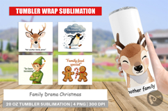 Tumbler Family Drama Christmas Quotes Product Image 1