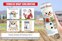 Tumbler Family Drama Christmas Quotes Product Image 1
