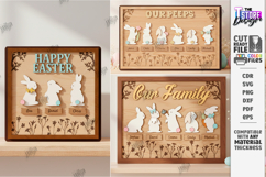 Family Easter Signs Laser Cut Bundle | Welcome Signs SVG Product Image 3