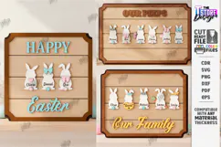 Family Easter Sign Laser Cut Kit | Welcome Sign | Home Decor Product Image 1