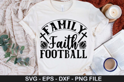 Football SVG Design - Family Faith Football Product Image 5