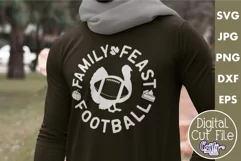 Family Feast Football | Thanksgiving Svg Design Product Image 1