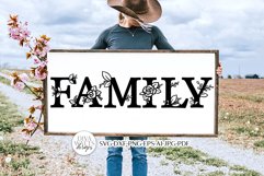 Family SVG | Floral Rose Farmhouse Design Product Image 3