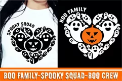 Family Halloween SVG, Spooky Squad SVG, Boo Crew SVG Product Image 1