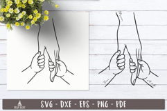 Family Hands Holding SVG Mothers Day Personalized design