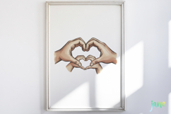 Family Hands Illustration Product Image 2