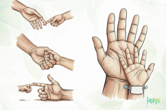 Family Hands Illustration Product Image 1