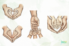 Family Hands Illustration Product Image 1