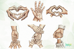 Family Hands Illustration Product Image 8