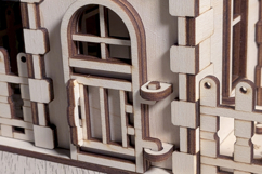 Family House Laser Cut File SVG Miniature Building Template Product Image 8
