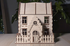 Family House Laser Cut File SVG Miniature Building Template Product Image 4
