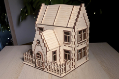 Family House Laser Cut File SVG Miniature Building Template Product Image 10