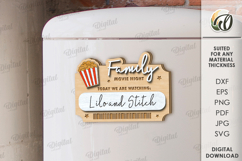 Family interactive fridge magnet Laser Cut. Planner SVG Product Image 1