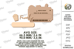 Family interactive fridge magnet Laser Cut. Planner SVG Product Image 2