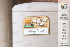 Family interactive fridge magnet Laser Cut. Planner SVG Product Image 1