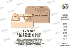 Family interactive fridge magnet Laser Cut. Planner SVG Product Image 2