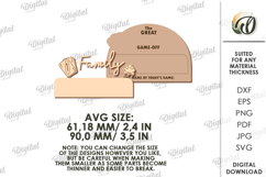 Family interactive fridge magnet Laser Cut. Planner SVG Product Image 2