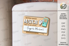 Family interactive fridge magnet Laser Cut. Planner SVG Product Image 1