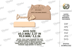 Family interactive fridge magnet Laser Cut. Planner SVG Product Image 2