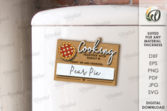 Family interactive fridge magnet Laser Cut. Planner SVG Product Image 1
