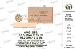 Family interactive fridge magnet Laser Cut. Planner SVG Product Image 2
