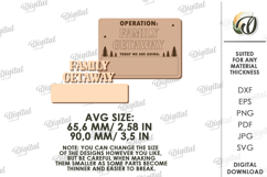 Family interactive fridge magnet Laser Cut. Planner SVG Product Image 2