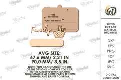 Family interactive fridge magnet Laser Cut. Planner SVG Product Image 2