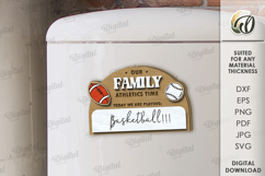 Family interactive fridge magnet Laser Cut. Planner SVG Product Image 1