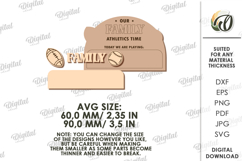 Family interactive fridge magnet Laser Cut. Planner SVG Product Image 2