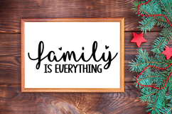 Family Is Everything Sign SVG, Farmhouse Christmas Sign Product Image 3