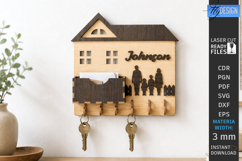 Personalized Family Key Holder Laser Cut Bundle | Wall Decor Product Image 14