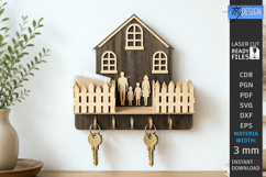 Personalized Family Key Holder Laser Cut Bundle | Wall Decor Product Image 15