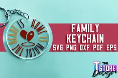 Family SVG Keychain Design | Family Quotes SVG Design | SVG Product Image 1