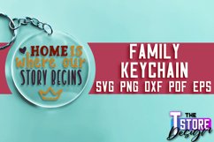 Family SVG Keychain Design | Family Quotes SVG Design | SVG Product Image 1
