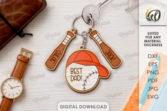 Family Keychains Bundle Laser Cut. Personalized Keychain SVG Product Image 4