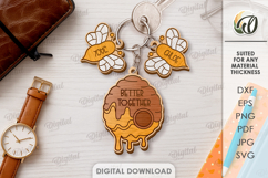 Family Keychains Bundle Laser Cut. Personalized Keychain SVG Product Image 6