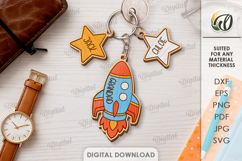 Family Keychains Bundle Laser Cut. Personalized Keychain SVG Product Image 10