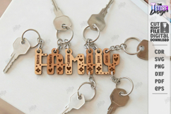 Family Name Keychains Laser Cut Bundle | Puzzle Keychain SVG Product Image 8