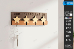 Family Key Holder Laser Cut | Decorative Wall Key Organizer Product Image 6
