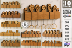 Family Wall Key Holders Laser Cut Bundle | Modern Keyholders Product Image 1