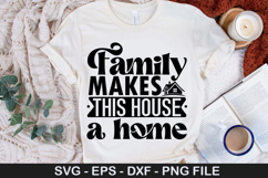 Family SVG Design - Bless this home and all who ever Product Image 5
