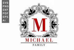 Family Monogram SVG Designs, Family Sign SVG Product Image 1
