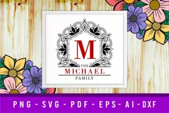 Family Monogram SVG Designs, Family Sign SVG Product Image 3