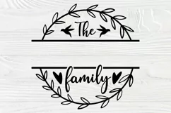 Family Monogram SVG, Family Last Name Svg Cut File Product Image 2