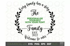 Download this Family Monogram SVG today. These Family Monogram SVG are compatible with Cricut, Glowforge and Silhouette Cutting Machines.