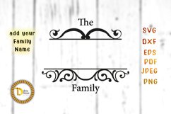 Family Monogram SVG-vintage frame SVG Product Image 2