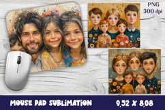 Mouse pad, sublimation, family design Product Image 1
